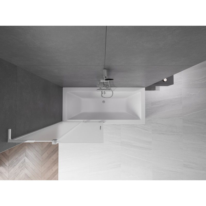 Mexen Velar L vonios ekrano 2-durys slankiojantis 90 x 150 cm, matinė, chromas - 896-090-003-31-01