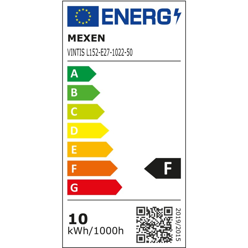 Mexen Vintis LED gijų lemputė E27, ST64, 10W, Šilta - 2200K, 910 lm, gintarinė - L152-E27-1022-50