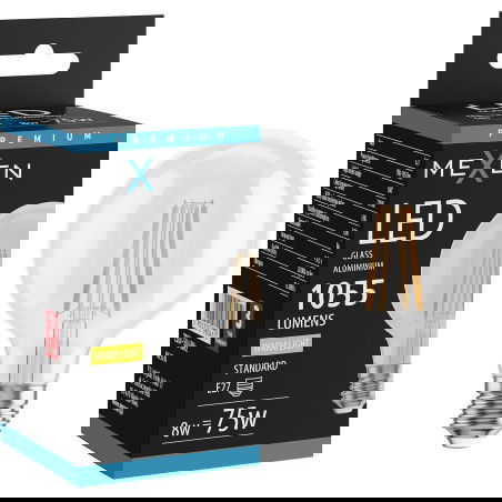 Mexen Vintis LED gijų lemputė E27, G80, 8W, Šilta - 2700K, 1055 lm, skaidri - L155-E27-0827-00