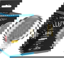 Mexen Vintis LED lemputė su kaitine gija, E27, G125, 8W, Šilta - 2700K, 680 lm, dūminė - L158-E27-0827-70