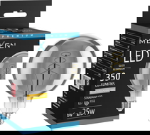 Mexen Vintis LED spiralės spiralinė lemputė E27, G125, 6W, Šilta - 2200K, 350 lm, dūminė - L168-E27-0622-70