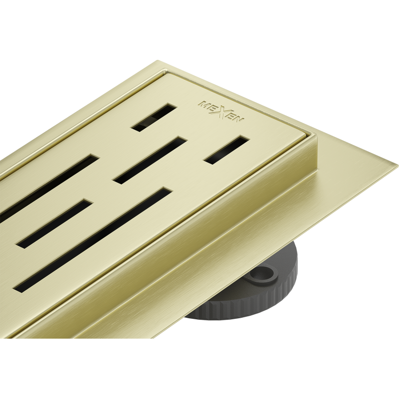 Mexen Flat 360° M01 pasukamas linijinis nutekėjimas 100 cm, šlifuotas auksinis - 1A20100-40