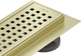 Mexen Flat 360° M08 pasukamas linijinis nutekėjimas 90 cm, šlifuotas auksinis - 1A25090-40