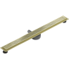 Mexen Flat 360° M08 pasukamas linijinis nutekėjimas 100 cm, šepetuotas auksinis - 1A25100-40