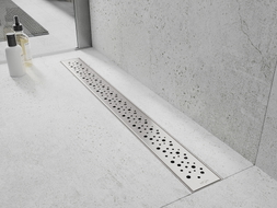 Mexen Flat M12 dangtelis linijinio nutekėjimo sistemai, 80 cm, inox - 1021080