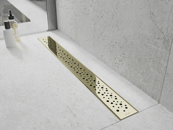 Mexen Flat M12 linijinio nutekėjimo dangtelis 70 cm, auksinis - 1521070