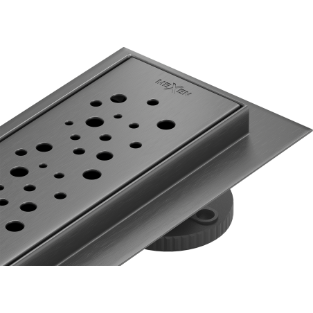 Mexen Flat 360° M12 besisukantis linijinis nuotakas 100 cm, gun gray šepetinis - 1E21100-40