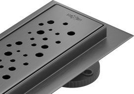 Mexen Flat 360° M12 besisukantis linijinis nuotakas 100 cm, gun gray šepetinis - 1E21100-40