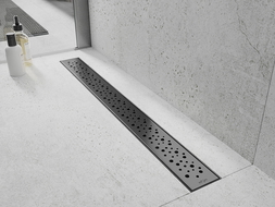 Mexen Flat 360° M12 besisukantis linijinis nuotakas 100 cm, gun gray šepetinis - 1E21100-40