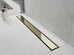 Mexen Flat M13 2 viename linijinio nutekėjimo dangtis 100 cm, auksinė - 1519100