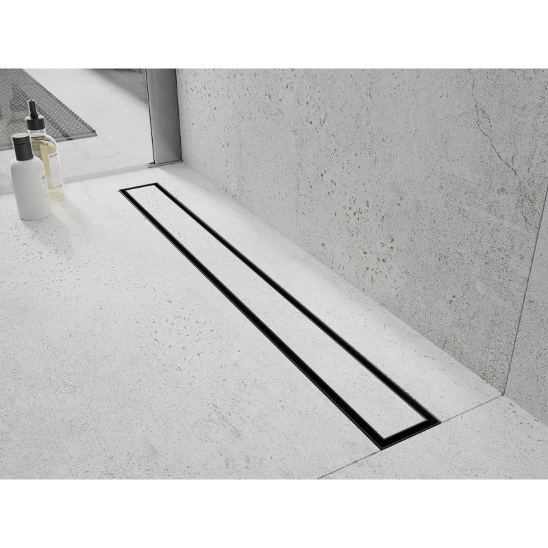 Mexen Flat 360° M13 atvirkštinis linijinis nutekėjimas 2 viename 80 cm, juodas - 1710080-40
