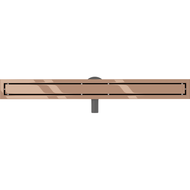 Mexen Flat 360° M13 linijinis pasukamas nutekėjimas 2 viename 90 cm, rožinis auksas - 1610090-40