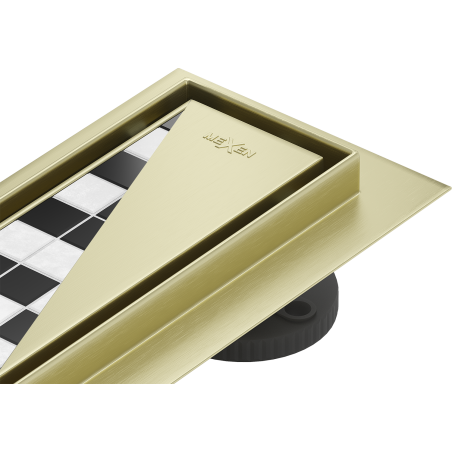 Mexen Flat M13 linijinis trapas 2in1 70 cm, auksinis matinio - 1A10070-15
