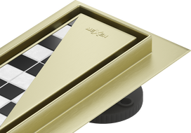 Mexen Flat M13 linijinis nutekėjimas 2 viename 160 cm, auksinis šlifuotas - 1A10160