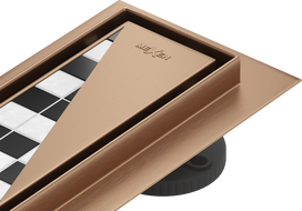 Mexen Flat 360° M13 2-in-1 pasukamas linijinis nutekėjimas 60 cm, šlifuotas varis - 1C10060-40