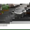 Mexen Cesar vienguba granitinė plautuvė su džiovykle 775 x 470 mm, Juoda/Sidabrinis metallic, sifonas Juoda - 6514771010-73-B