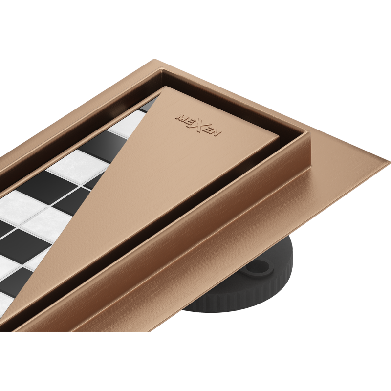 Mexen Flat M13 linijinis nuotekų surinkėjas 2 in 1 150 cm, šlifuotas varis - 1C10150