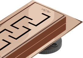 Mexen Flat 360° M15 pasukamas linijinis latakas 70 cm, rožinis auksas - 1624070-40