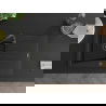 Mexen Cesar granito kriauklė, vienos kameros su drenažu, 775 x 470 mm, juoda, juodas sifonas - 6514771010-77-B