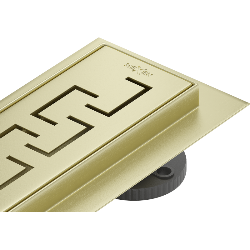 Mexen Flat 360° M15 rotacinis grindinis dangtis 60 cm, šlifuotas auksas - 1A24060-40