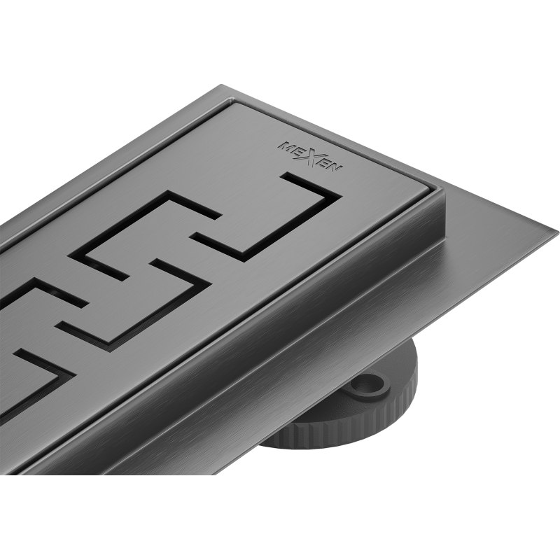 Mexen Flat 360° M15 pasukama linijinė nuotekos sistema 100 cm, pilkos spalvos šlifuotas - 1E24100-40