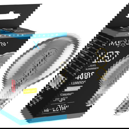 Mexen Vintis LED kaitrinė lemputė spirale E27, G80, 6W, Šilta - 2700K, 400 lm, smoke - L165-E27-0627-70