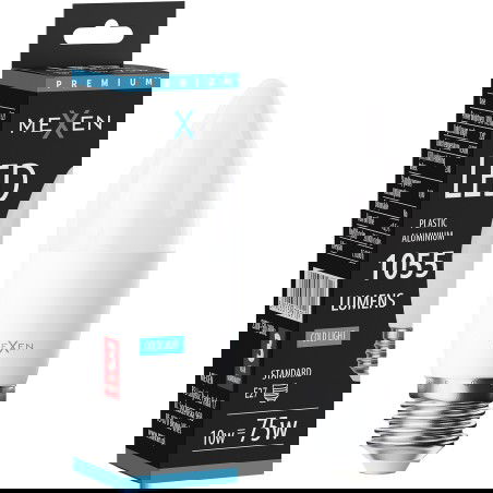 Mexen Nova LED lemputė E27, C37, 10W, Šaltinė - 6500K, 1055 lm - L102-E27-1065-01