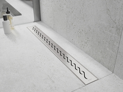 Mexen Flat M18 linijinis nutekėjimas 100 cm, inox - 1023100-15