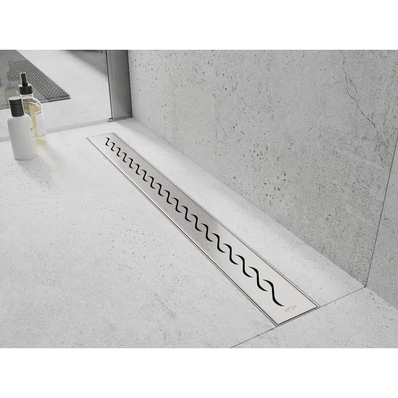 Mexen Flat 360° M18 pasukamas linijinis vandens nutekėjimas 100 cm, inox - 1023100-40
