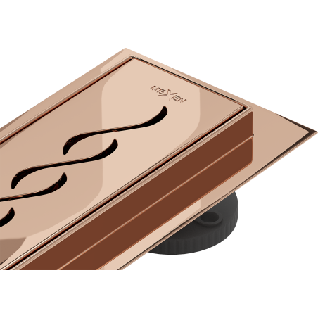 Mexen Flat M18 linijinis nutekėjimas 100 cm, rožinis auksas - 1623100-15