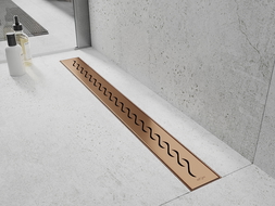 Mexen Flat M18 linijinis nutekėjimas 90 cm, šepečiuota varis - 1C23090-15