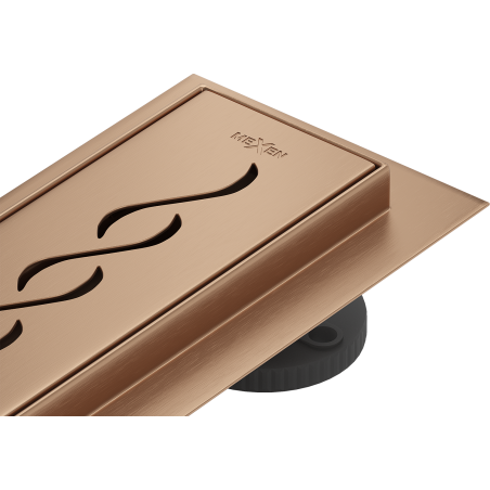 Mexen Flat 360° M18 sukamas linijinis nutekėjimas 50 cm, šepečiu valytas varis - 1C23050-40