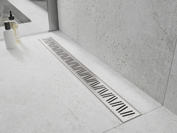 Mexen Flat 360° M22 pasukamas linijinis nuotekų drenažas 60 cm, inox - 1029060-40