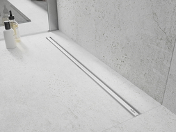 Mexen Flat 360° Slim linijinis pasukamas drenažas 60 cm, baltas - 1241060