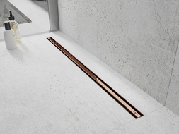 Mexen Flat 360° Slim 60 cm ilgio besiūlis besisukantis latakas, rožinis auksas - 1641060