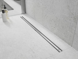 Mexen Flat 360° Slim sukamasis linijinis nutekėjimas 200 cm, inox - 1041200