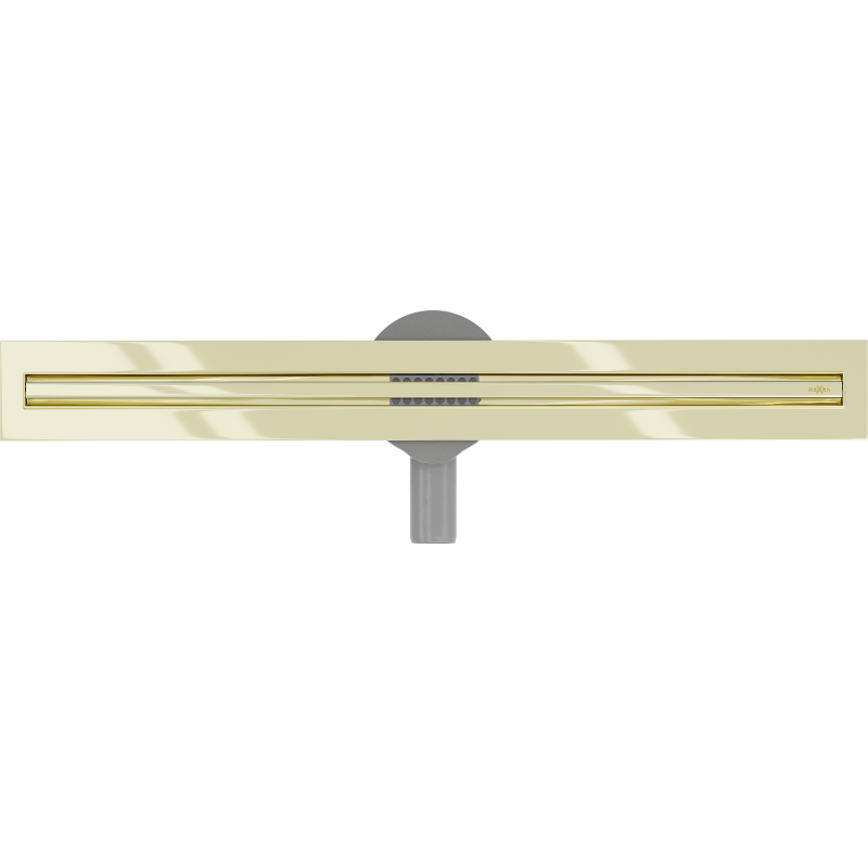 Mexen Flat 360° Slim sukamasis linijinis sifonas 50 cm, auksinis - 1541050