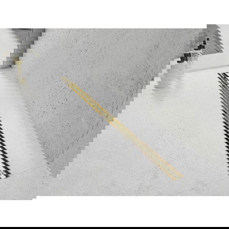 Mexen Flat 360° Slim sukamasis linijinis sifonas 50 cm, auksinis - 1541050