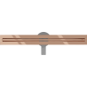 Mexen Flat 360° Slim pasukama linijinė nutekėjimo sistema 50 cm, rožinis auksas - 1641050