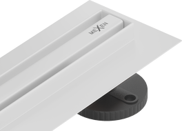 Mexen Flat 360° Slim sukamasis linijinis nutekėjimas 140 cm, baltas - 1241140