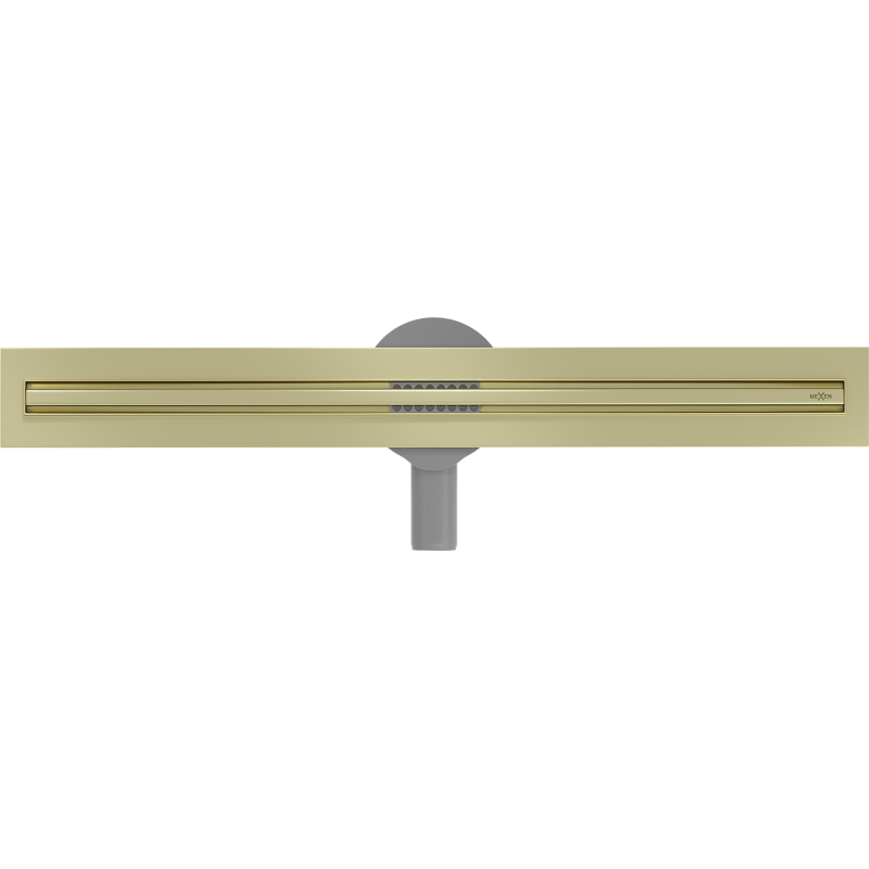 Mexen Flat 360° Slim linijinis sukamasis nutekėjimas 60 cm, auksinis šlifuotas - 1A41060