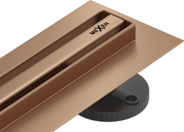 Mexen Flat 360° Slim pasukama linijinė nutekėjimo sistema 70 cm, šepečiu valytas varis - 1C41070