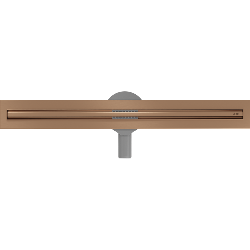 Mexen Flat 360° Slim pasukama linijinė nutekėjimo sistema 70 cm, šepečiu valytas varis - 1C41070