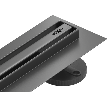 Mexen Flat 360° Slim linijinis sukamasis nutekėjimas 50 cm, gun gray šlifuotas - 1E41050