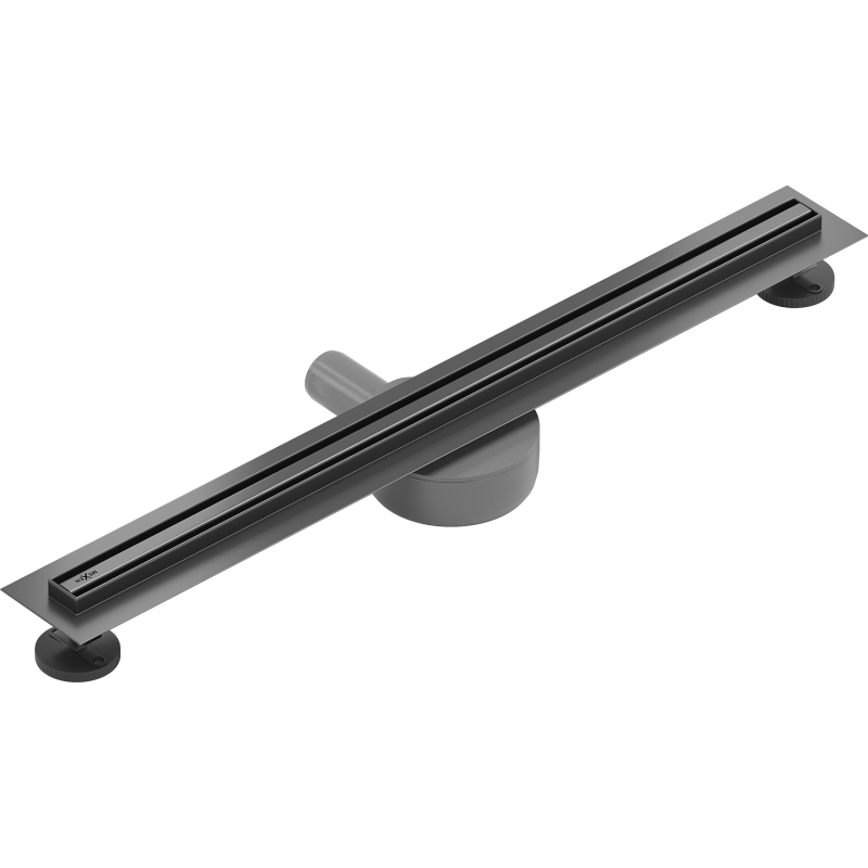 Mexen Flat 360° Slim pasukamas linijinio nubėgimo latakas 60 cm, šepetėtas ginklų pilkas - 1E41060