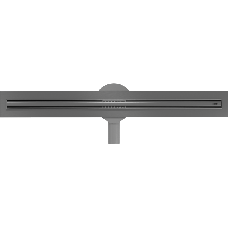 Mexen Flat 360° Slim pasukamas linijinio nubėgimo latakas 60 cm, šepetėtas ginklų pilkas - 1E41060