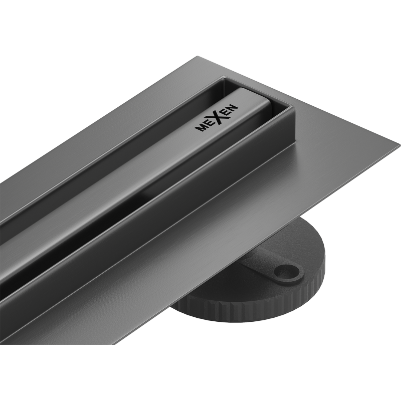 Mexen Flat 360° Slim sukiojamas linijinis nutekėjimas 70 cm, šepečiu šlifuotas pilkas - 1E41070