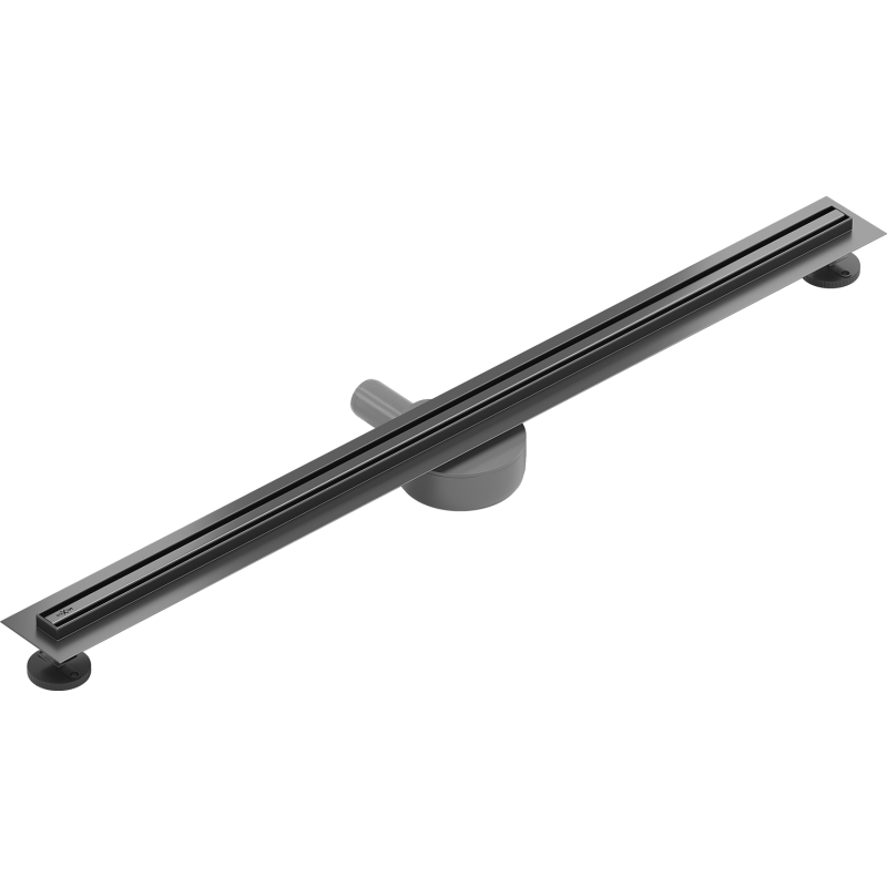 Mexen Flat 360° Slim 90 cm sukamasis linijinis nutekėjimas, šešėlio pilka šlifuota - 1E41090