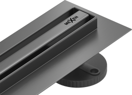 Mexen Flat 360° Slim sukamas linijinis nutekėjimas 100 cm, gun gray šlifuotas - 1E41100
