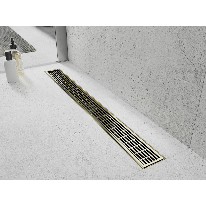 Mexen Flat 360° M33 pasukamas linijinis nutekėjimas 70 cm, auksinis - 1533070-40